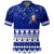 Winter Scottish Unicorn and Thistle Pattern Polo Shirt - Wonder Print Shop