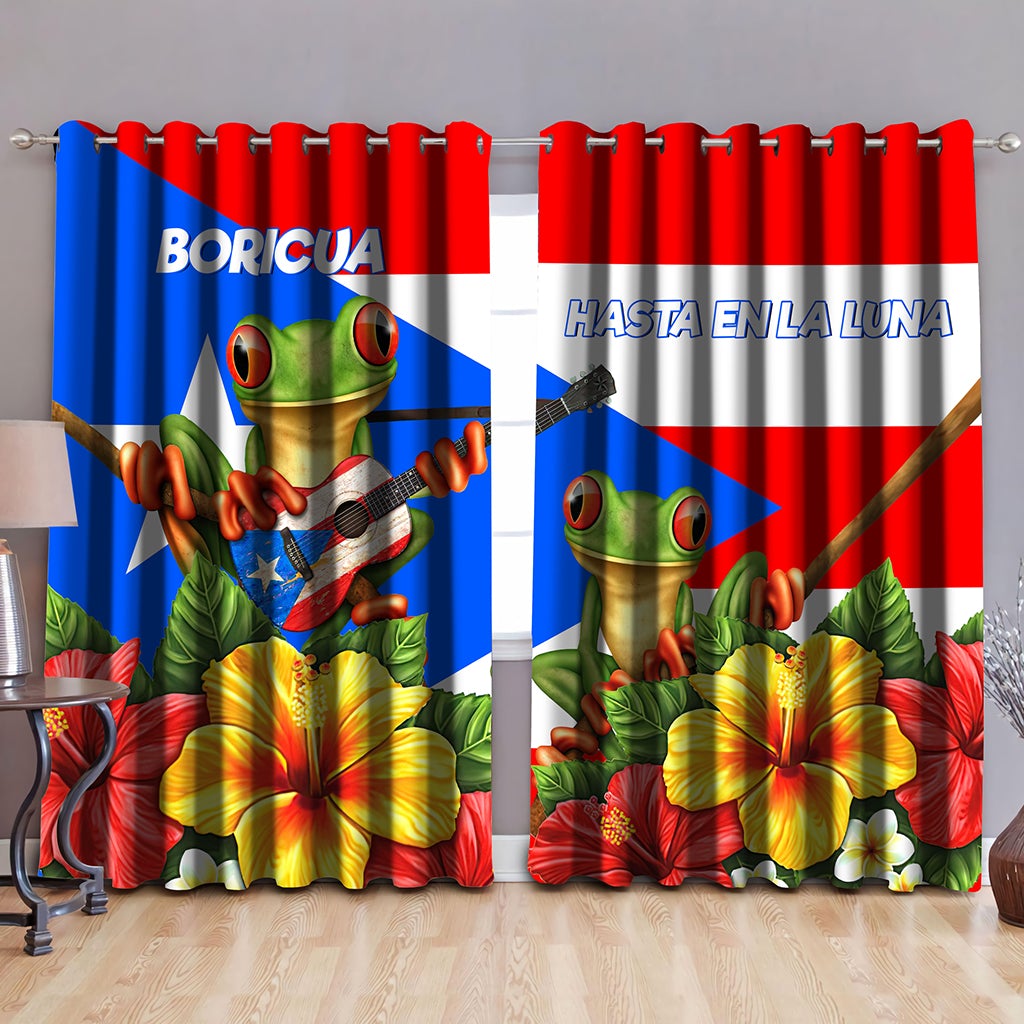 Coqui Puerto Rico Widow Curtains - Wonder Print Shop