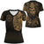 Viking Clothing Viking Odin Raven Tattoo Style Gold Version V Neck T shirt RLT12 - Wonder Print Shop