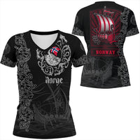 Viking Clothing Viking Drakkar Norway Warship V Neck T shirt RLT12 - Wonder Print Shop