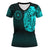 Viking Clothing Viking Odin Raven Tattoo Style Cyan Version V Neck T shirt RLT12 - Wonder Print Shop