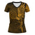 Viking Clothing Vegvisir With Raven Viking Compass Gold Version V Neck T shirt RLT12 - Wonder Print Shop