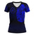 Viking Clothing Viking Odin Raven Tattoo Style Blue Version V Neck T shirt RLT12 - Wonder Print Shop