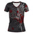 Viking Clothing Viking Odin Raven Tattoo Style Blood Version V Neck T shirt RLT12 - Wonder Print Shop