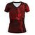 Viking Clothing Vegvisir With Raven Viking Compass V Neck T shirt Red Version RLT12 - Wonder Print Shop