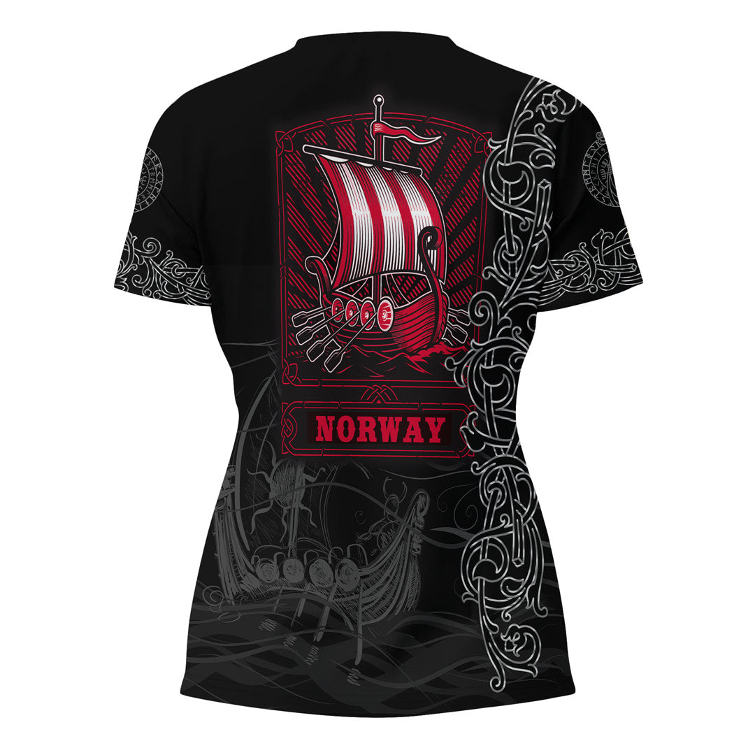 Viking Clothing Viking Drakkar Norway Warship V Neck T shirt RLT12 - Wonder Print Shop