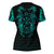 Viking Clothing Viking Compass Vegvisir Tattoo Cyan Version V Neck T shirt RLT12 - Wonder Print Shop
