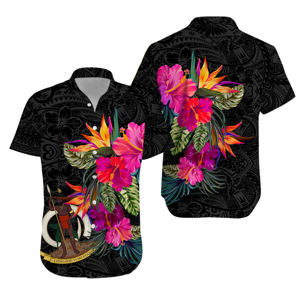 Vanuatu Hibiscus Polynesian Tribal Matching Hawaiian Shirt And Dress LT12 - Wonder Print Shop