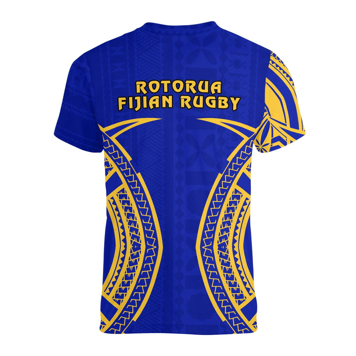 Rotorua Fijian Rugby V neck T Shirt 03 LT13 - Wonder Print Shop