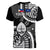 (Custom Personalised) Guam and Philippines V-Neck T Shirt Guaman Filipinas Together Black - Wonder Print Shop
