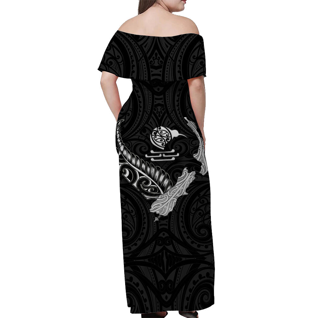 new-zealand-maori-off-shoulder-long-dress-heart-of-silver-fern-map-and-kiwi-black