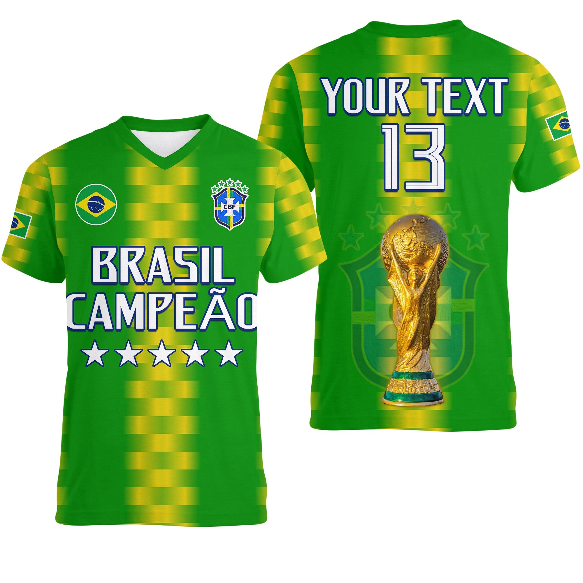 custom-text-and-number-brazil-football-champions-v-neck-t-shirt-proud-selecao