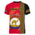 (Custom Personalised) Eritrea V-Neck T Shirt African Pattern Happy Independence Day Version Black - Wonder Print Shop