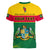 (Custom Personalised) Dominica V-Neck T Shirt Dominican Coat Of Arms With Map - Wonder Print Shop