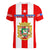 (Custom Personalised) Puerto Rico V-Neck T Shirt Coat Of Arms Mix Flag - Wonder Print Shop