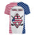 (Custom Personalised) American Flag Golf V-Neck T Shirt Gofl Lovers Trust Your Swing - Wonder Print Shop