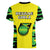 Jamaica Football V Neck T Shirt Reggae Girlz 2023 Cup Of Nations Ver.02 - Wonder Print Shop