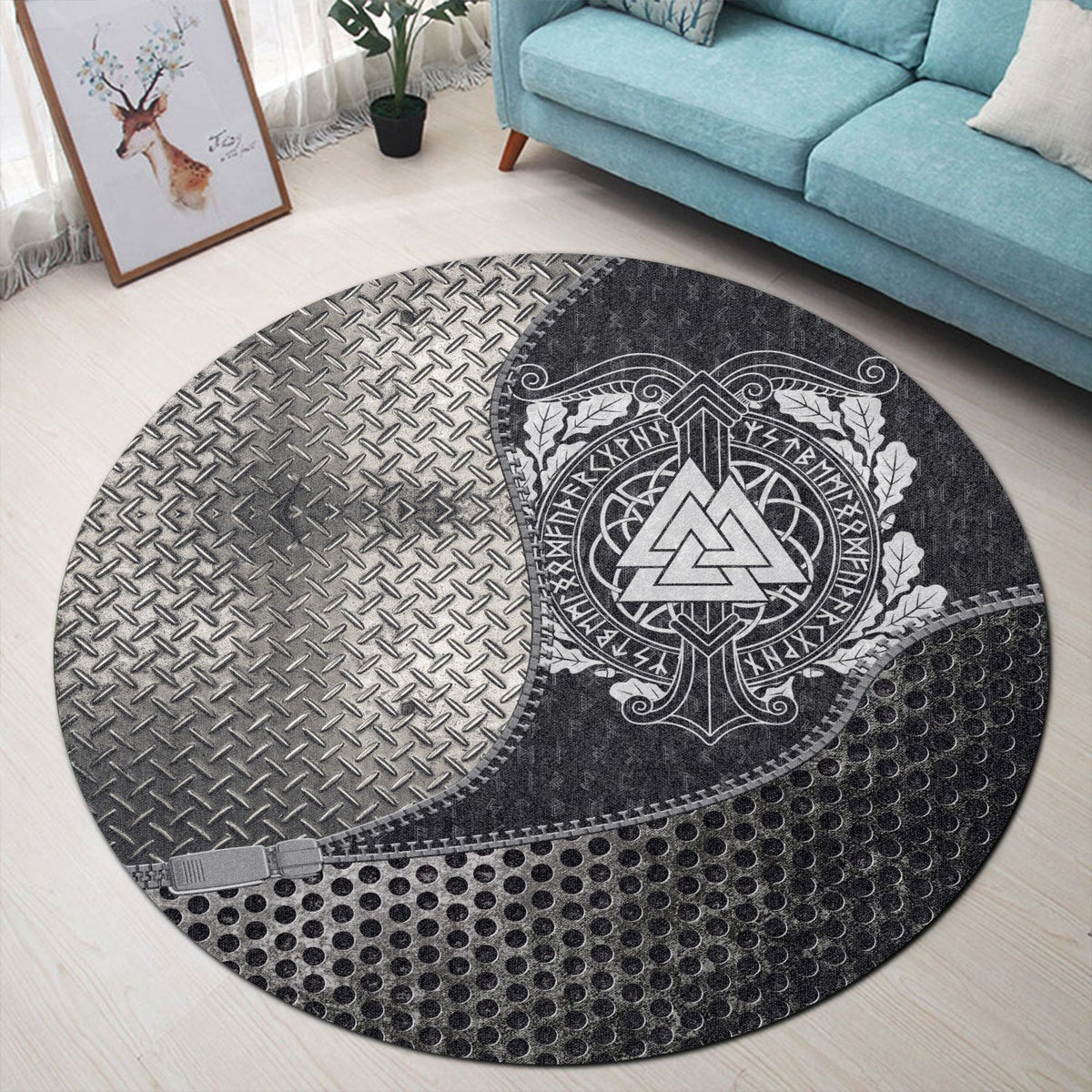 viking-carpet-valknut-and-scandinavian-runes-round-carpet