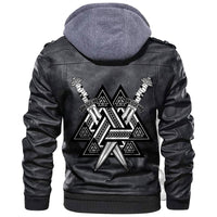 Viking Valknut and Swords Leather Jacket RLT12 - Wonder Print Shop