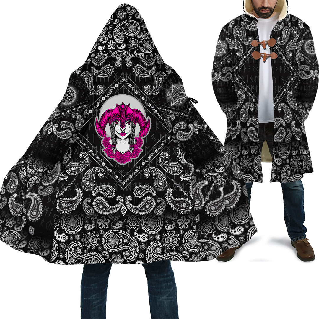 viking-cloak-valkyrie-pink-style-with-bandana-paisley-style