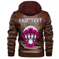 (Custom) Wonder Print Shop - Valkyrie Pink Style Leather Jacket RLT12 - Wonder Print Shop