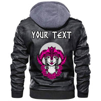 (Custom) Wonder Print Shop - Valkyrie Pink Style Leather Jacket RLT12 - Wonder Print Shop