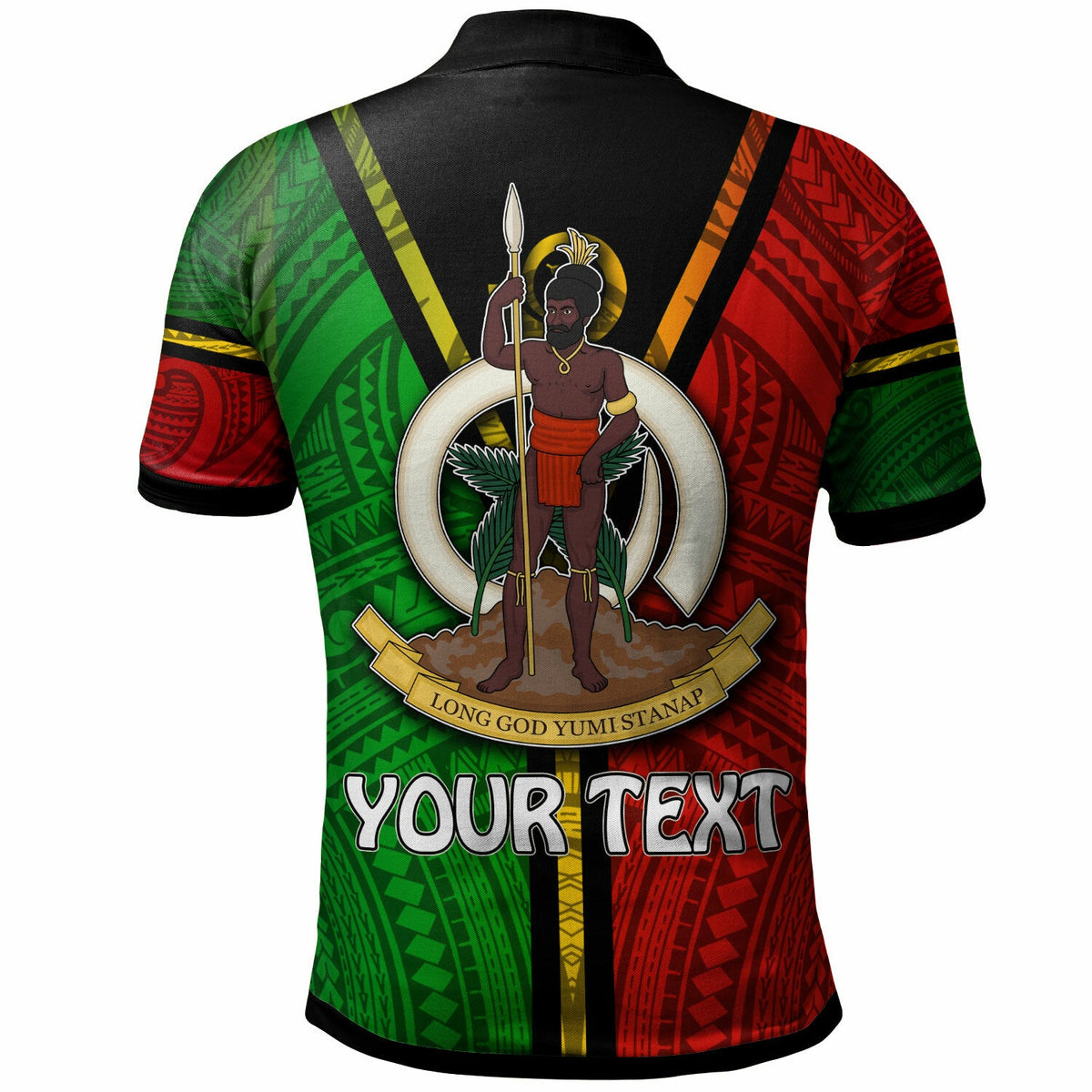 Vanuatu Polo Shirt Custom Vanuatu Flag Style Polo Shirt LT10 - Wonder Print Shop