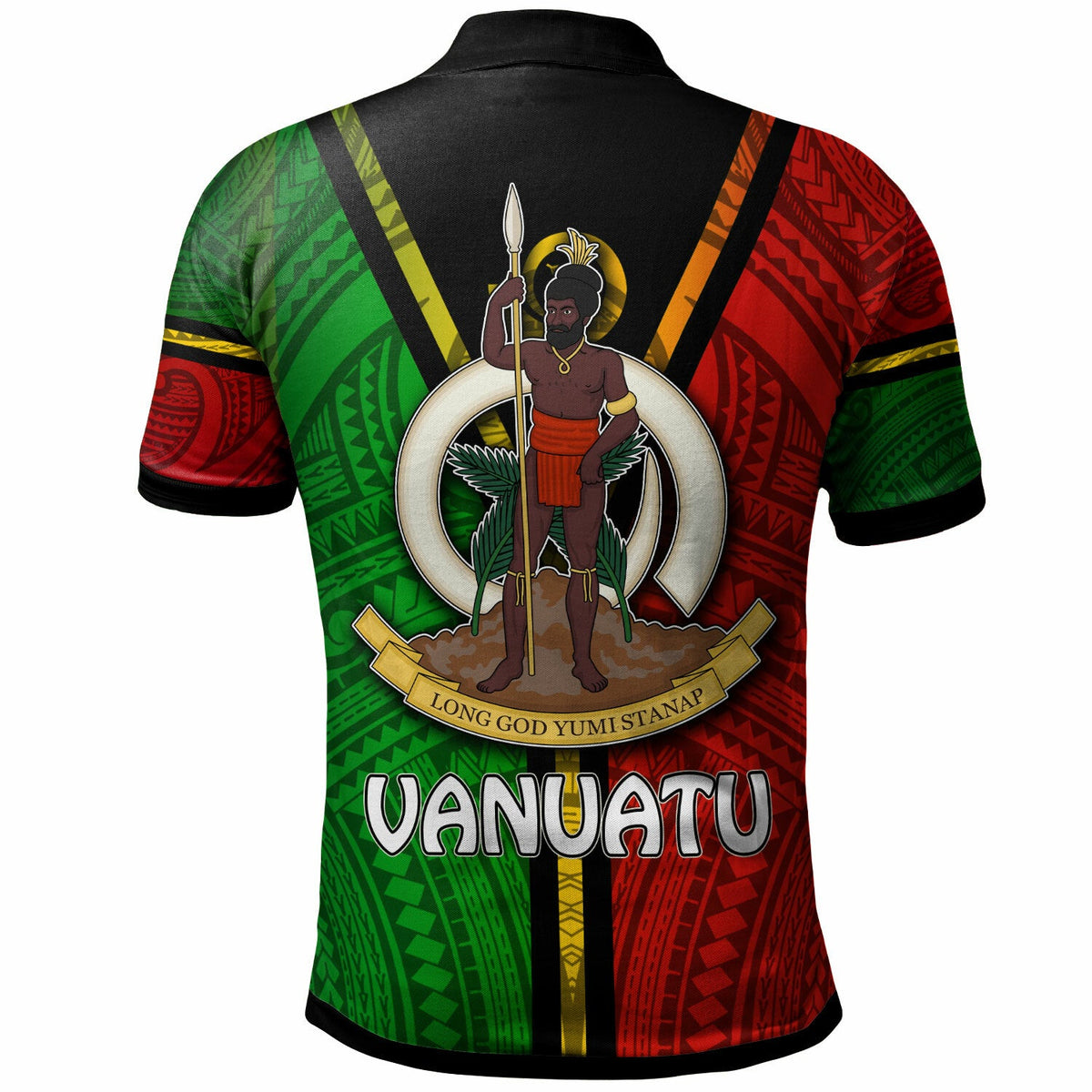 Vanuatu Polo Shirt Custom Vanuatu Flag Style Polo Shirt LT10 - Wonder Print Shop