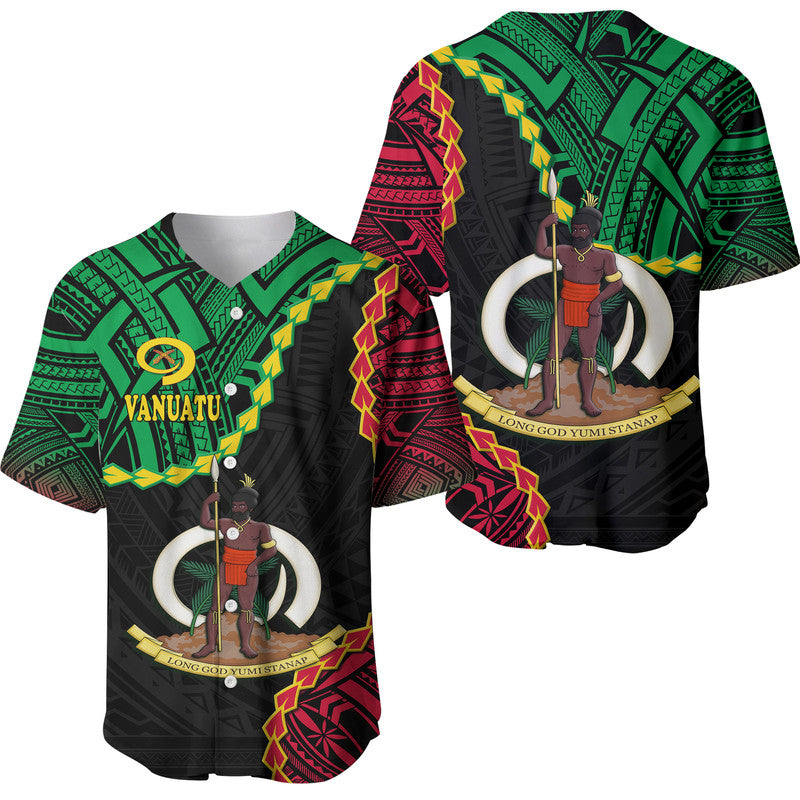Vanuatu Baseball Jersey Basic Coat Of Arms LT9 - Wonder Print Shop