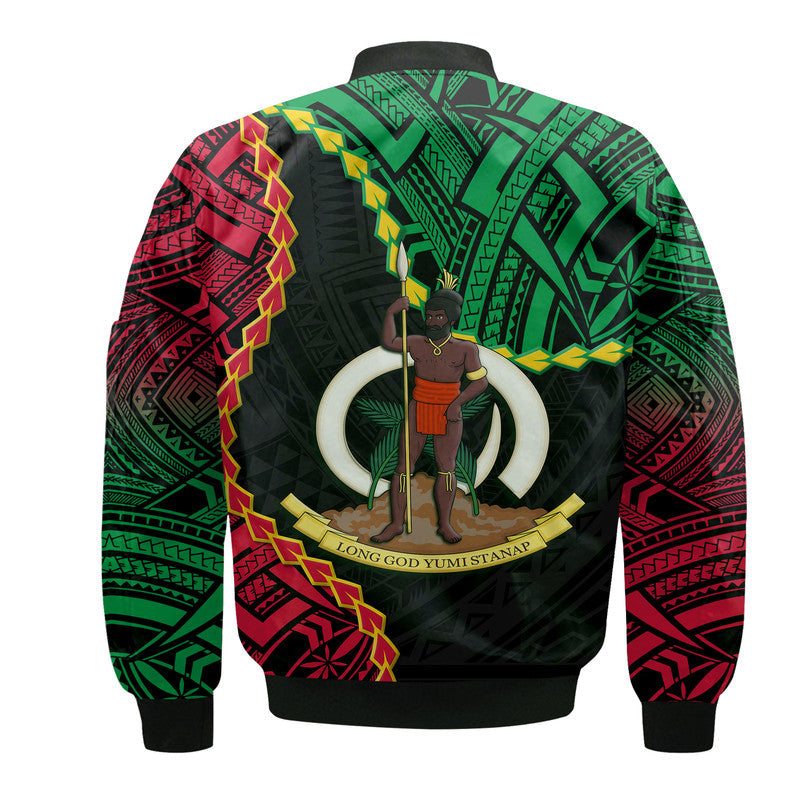 Vanuatu Bomber Jacket Basic Coat Of Arms LT9 - Wonder Print Shop