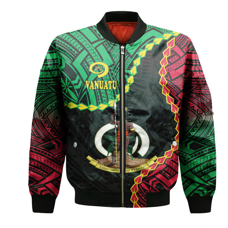 Vanuatu Bomber Jacket Basic Coat Of Arms LT9 - Wonder Print Shop