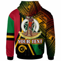 Vanuatu Hoodie Custom Polynesian Grunge Texture Style Hoodie LT10 - Wonder Print Shop