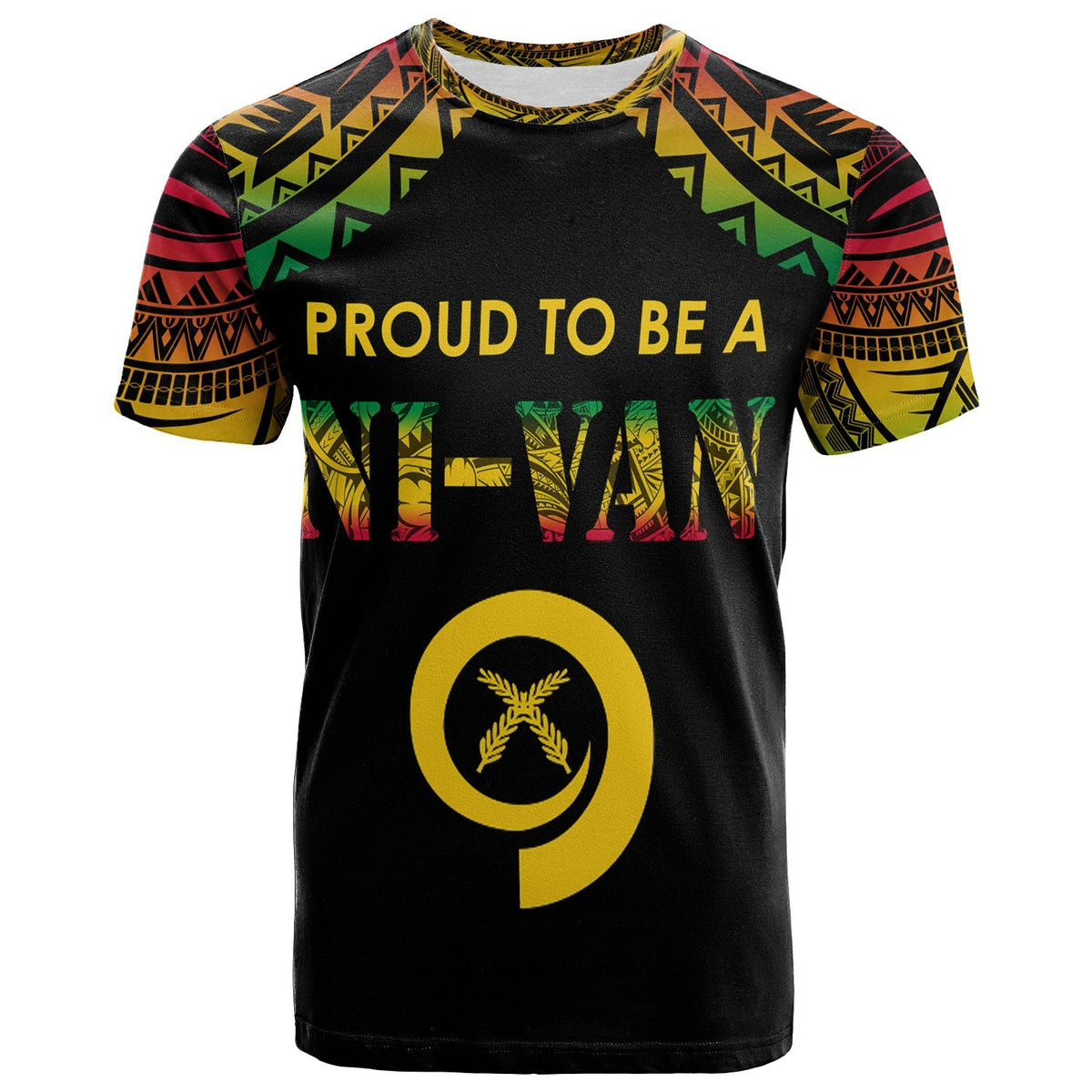 Vanuatu T Shirt Proud To Be A Ni Van Polynesian Pattern - Wonder Print Shop