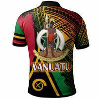 Vanuatu Polo Shirt Custom Polynesian Grunge Texture Style Polo Shirt LT10 - Wonder Print Shop