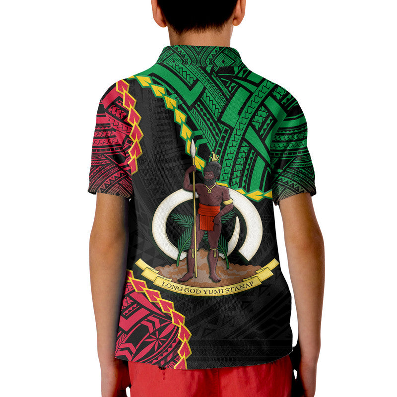 Vanuatu Polo Shirt Basic Coat Of Arms - Wonder Print Shop