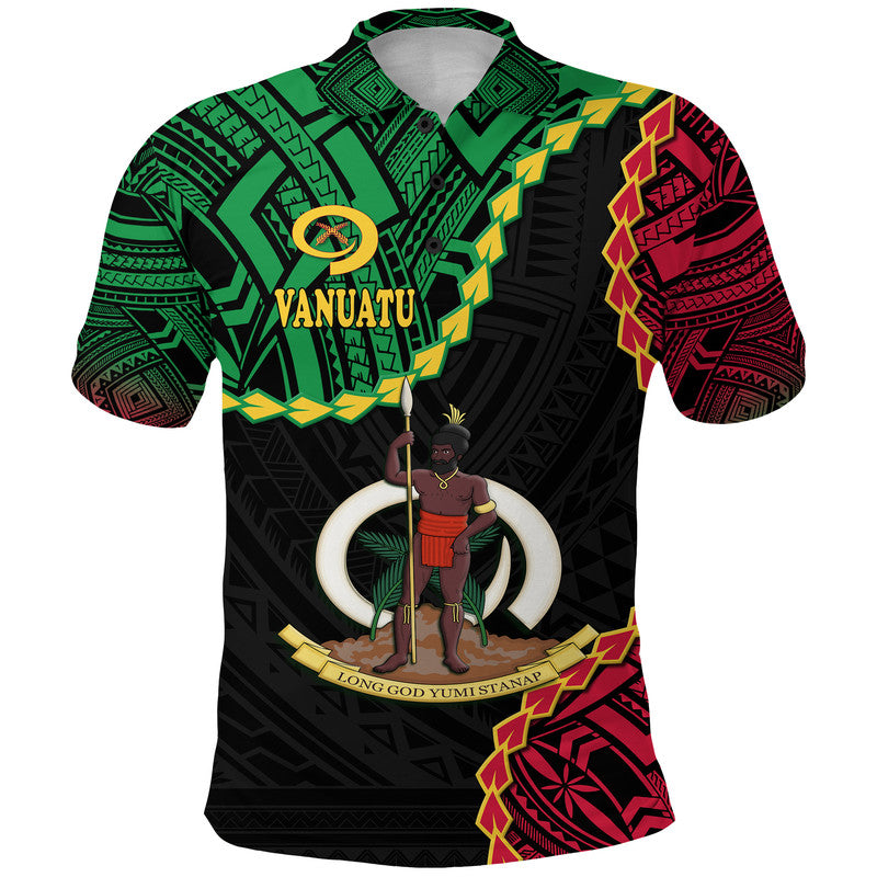 Vanuatu Polo Shirt Basic Coat Of Arms - Wonder Print Shop