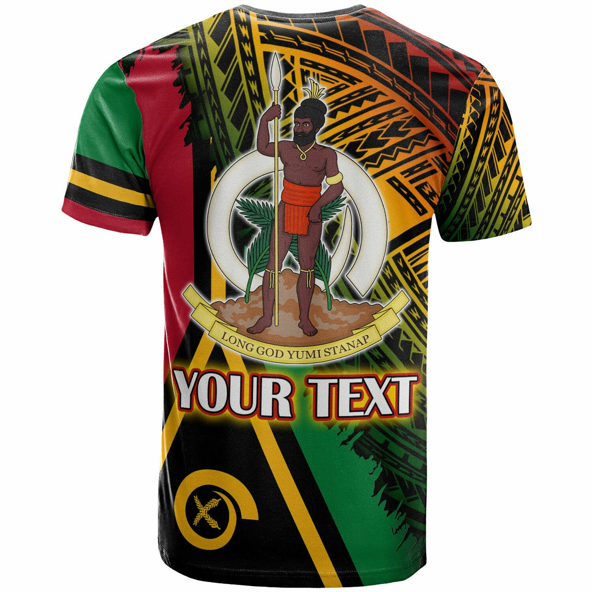 Vanuatu T Shirt Custom Polynesian Grunge Texture Style T Shirt LT10 - Wonder Print Shop