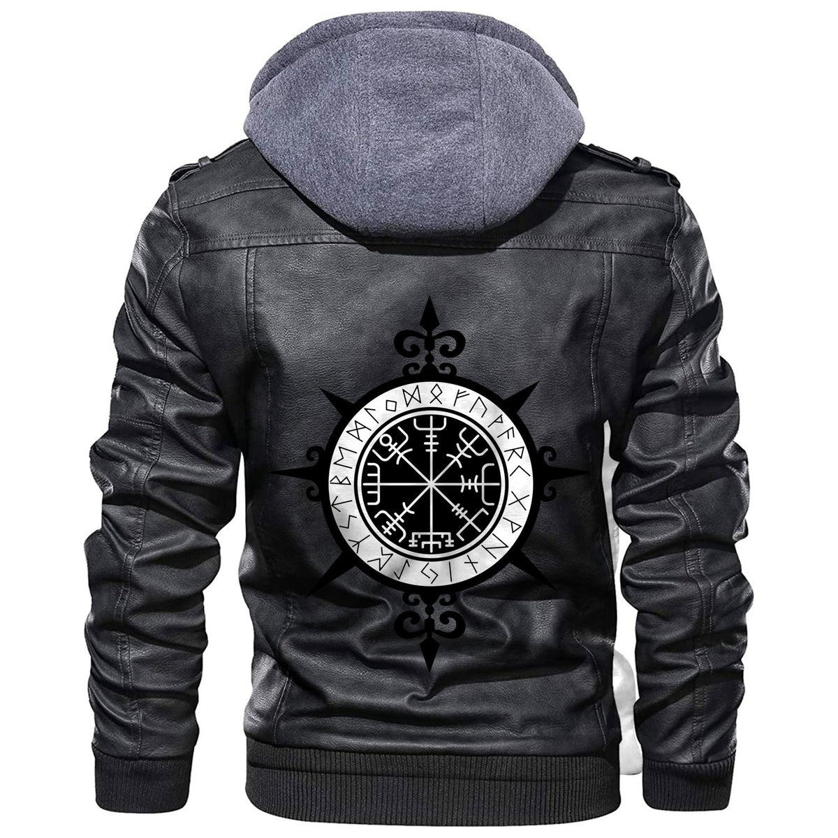 Viking Vegvisir Leather Jacket RLT12 - Wonder Print Shop