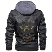 Viking Veteran Warrior Pride No Mercy Leather Jacket RLT12 - Wonder Print Shop