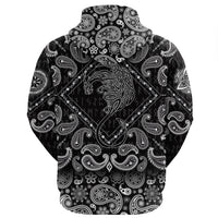 Viking Hoodie Viking Celtic Dragon with Bandana Paisley Style RLT12 - Wonder Print Shop