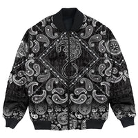 Viking Bomber Jacket Viking Celtic Dragon with Bandana Paisley Style RLT12 - Wonder Print Shop