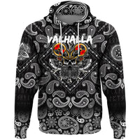 Viking Hoodie Viking ValhallWarrior with Bandana Paisley Style RLT12 - Wonder Print Shop