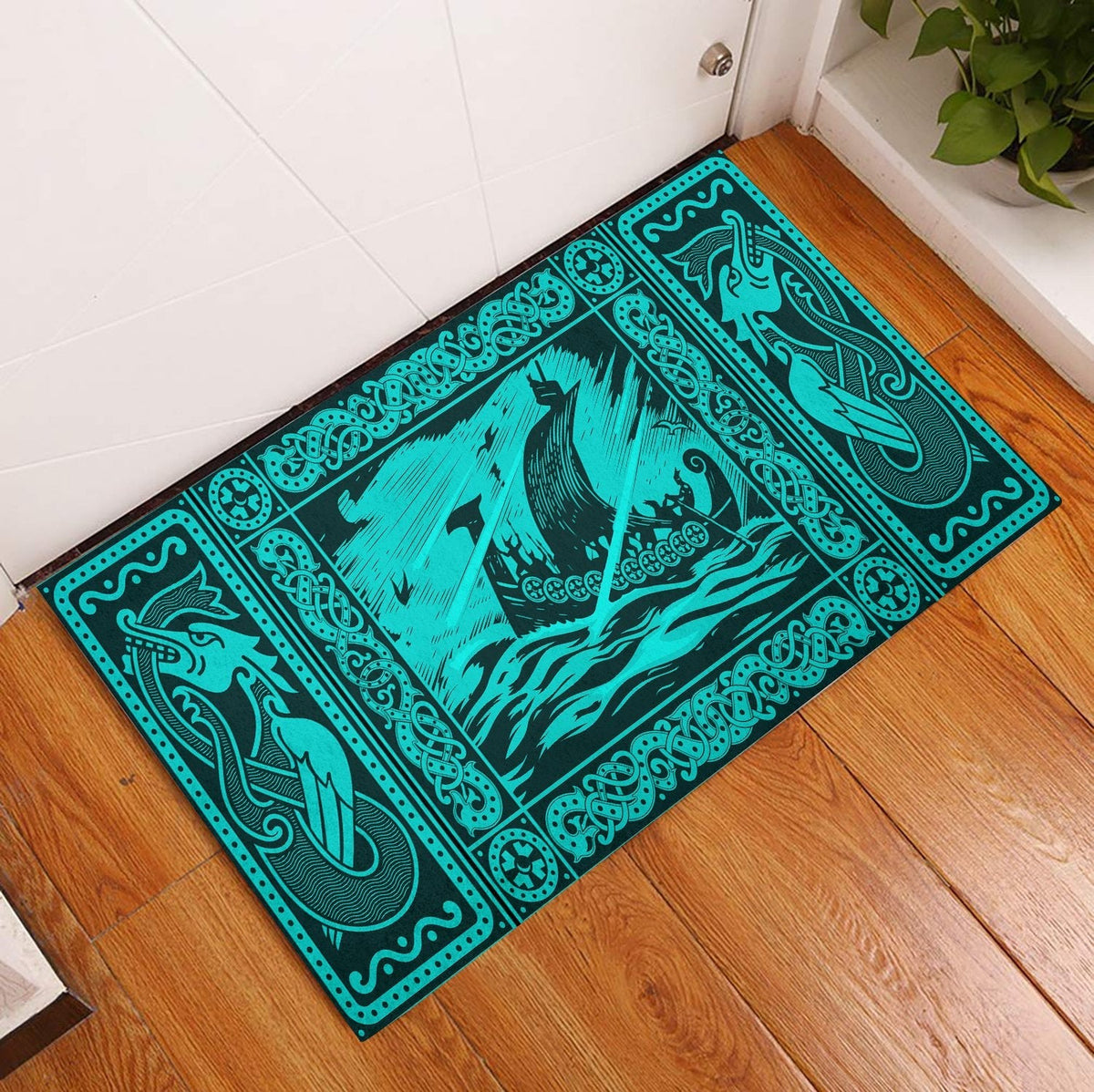 viking-doormat-rubber-base-doormat-celtic-drakkar-cyan