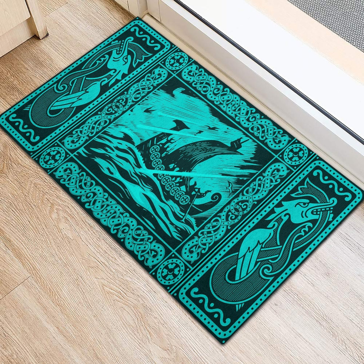 viking-doormat-rubber-base-doormat-celtic-drakkar-cyan