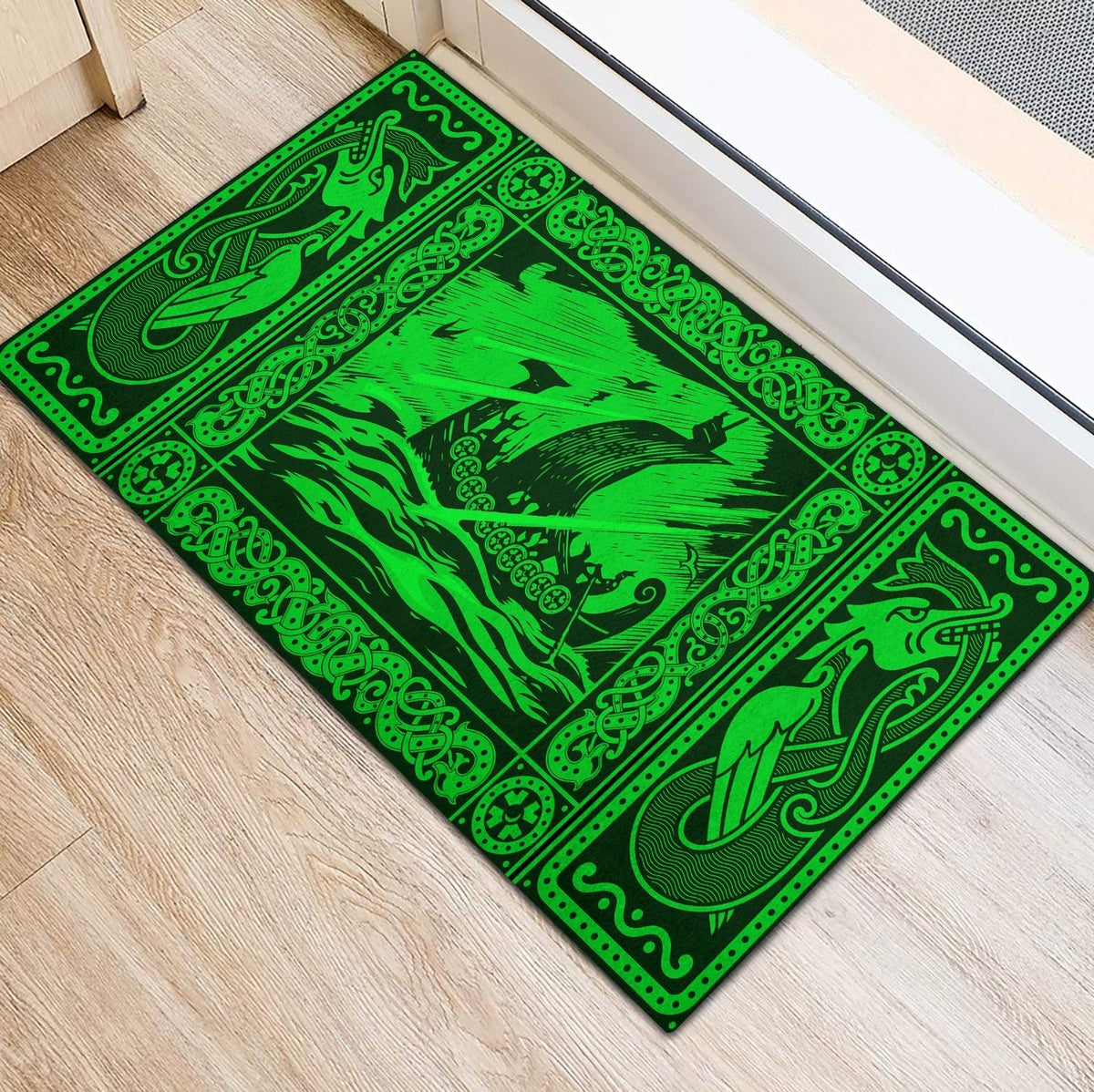 viking-doormat-rubber-base-doormat-celtic-drakkar-green