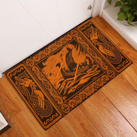 viking-doormat-rubber-base-doormat-celtic-drakkar-orange