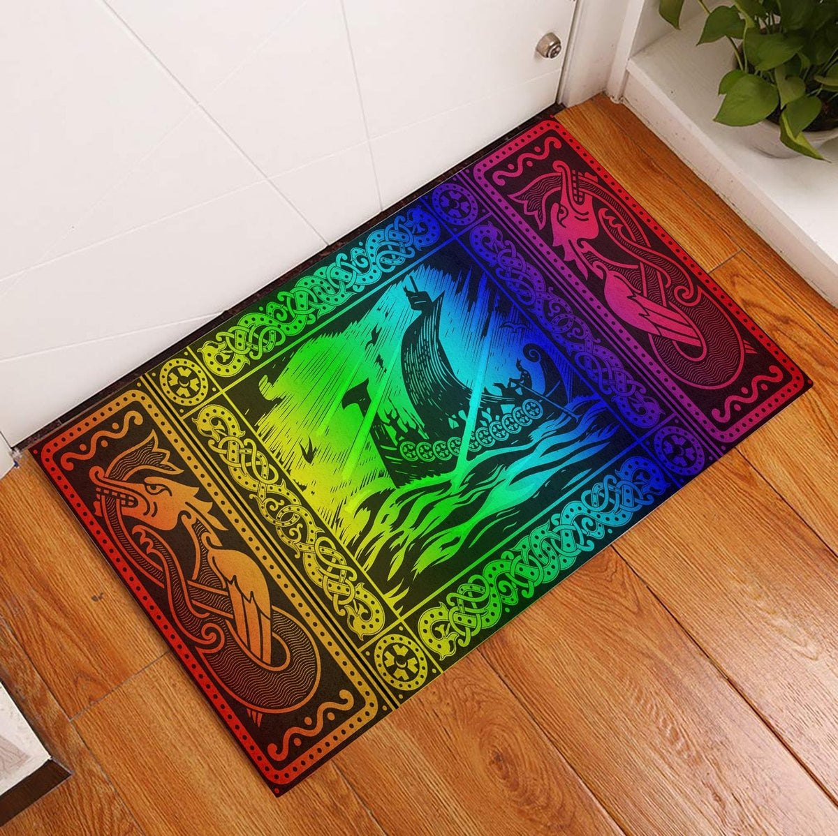 viking-doormat-rubber-base-doormat-celtic-drakkar-rainbow