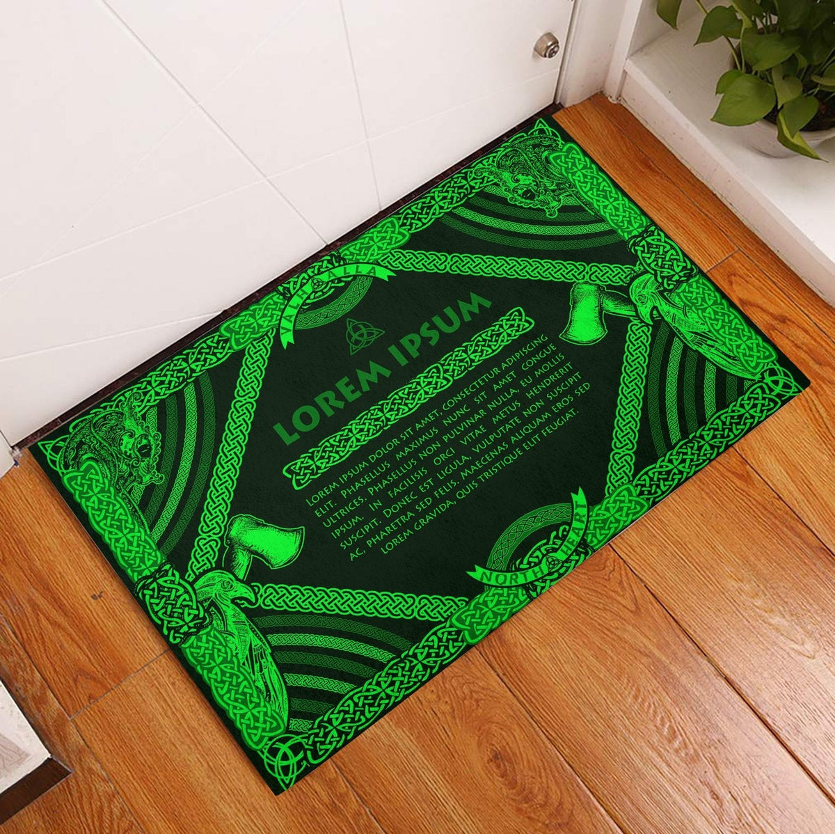 viking-doormat-rubber-base-doormat-celtic-northern-mythology-green