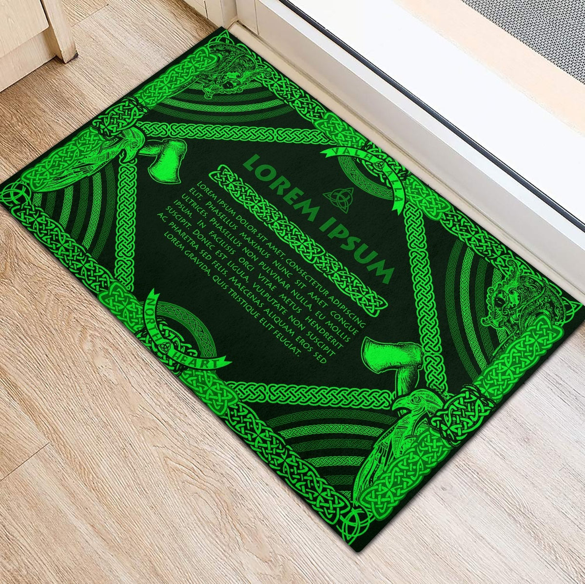 viking-doormat-rubber-base-doormat-celtic-northern-mythology-green