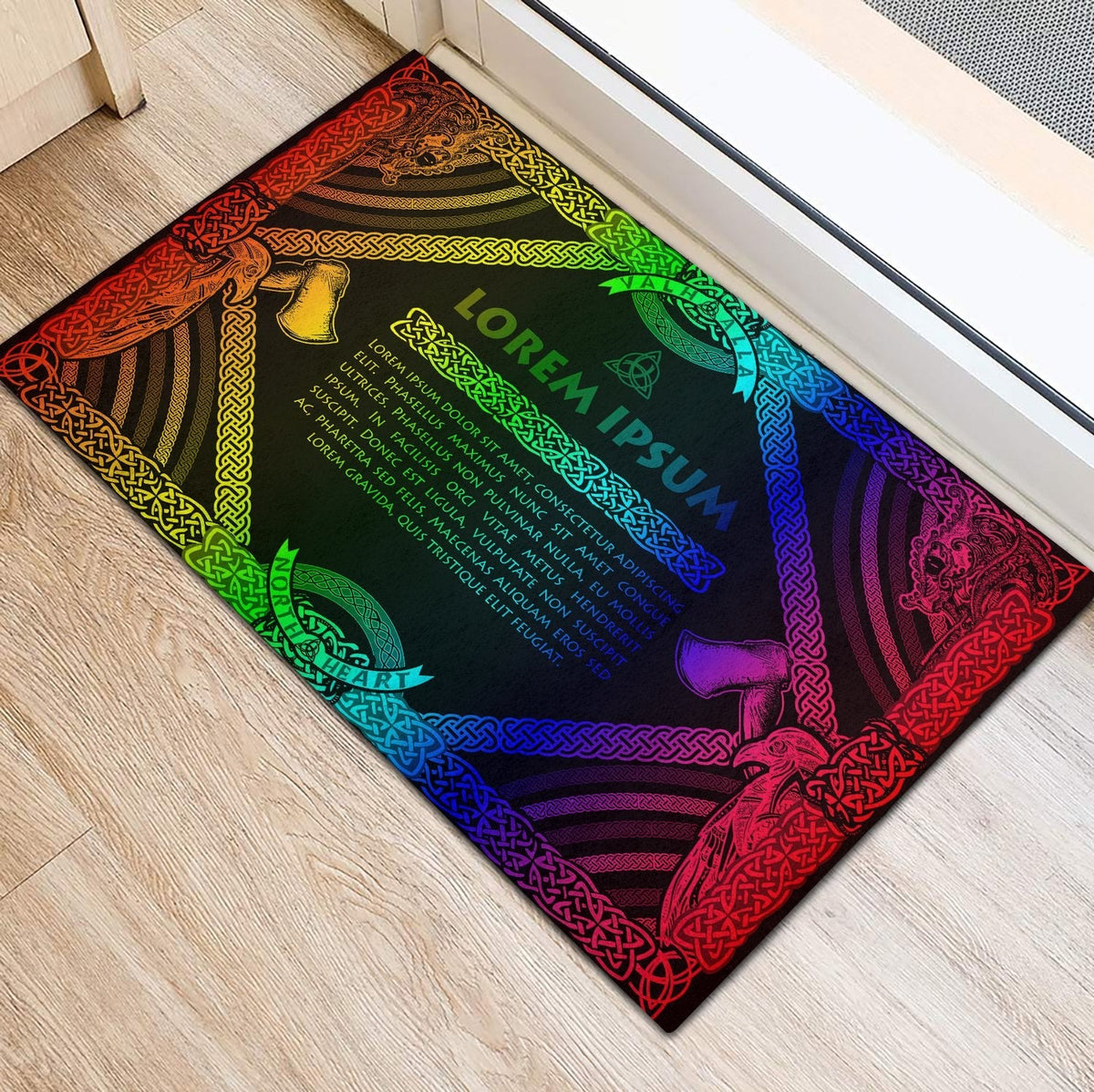 viking-doormat-rubber-base-doormat-celtic-northern-mythology-rainbow